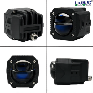 HJG LIU Gorilla Projector Fog Light 120W dual lens LED with Devil Eye DRL for cars and bikes