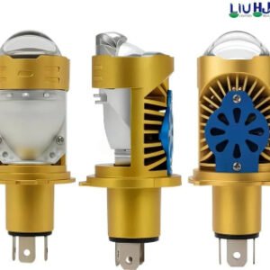 HJG RTD Lens H4 LED Projector Headlight White Hi Lo Beam for Motorcycle and Car