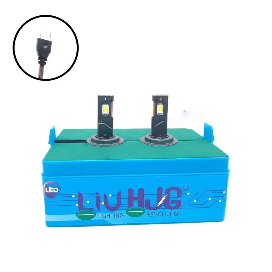 HJG 120W H7 2pc LED Headlight Bulbs H7 Adjustable Holder LED Bulb AC/DC Headlight White 6500K 120W Headlight Bulbs for Bike Car LED Light H7 Socket LED Beam Headlight 12V/24V for Bike/Car, LIU HJG 120W H7 Socket Bulbs Pack of 2, H7 Socket