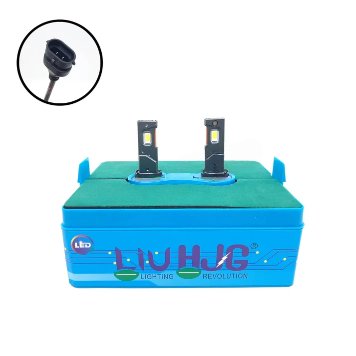 LIU HJG 120W LED Headlight Bulbs H8 H9 H11 H16 6500K White for Bike and Car