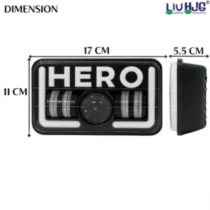 HJG LED motorcycle headlight with white beam and Indian tricolor DRL for Hero Splendor and Royal Enfield