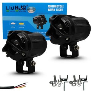 HJG Mini Mercedes Y Lens 80W LED Fog Lights White Yellow with Cooling Fan