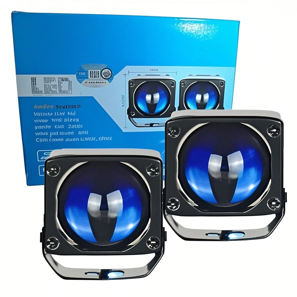 HJG Mini Laser Cannon Foglight white yellow laser focused 300 meters LED fog light for cars and bikes