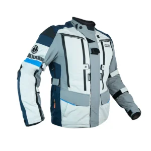 Rynox Stealth Evo 4 Jacket Arctic Blue CE Armored Touring Riding Jacket