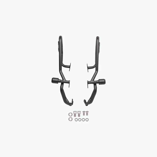 Legundary KTM 390 Enduro R Defender Crash Guard Black installed on motorcycle