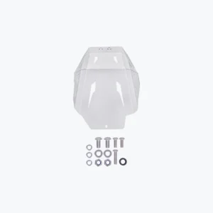 JB Racing X Pulse 210 Guardian Bash Plate Silver installed on Hero Xpulse 210 motorcycle