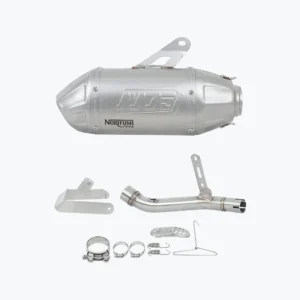 Norifumi Slipon Whoops Stainless Steel Short Exhaust for Royal Enfield Himalayan 450 and Guerrilla 450