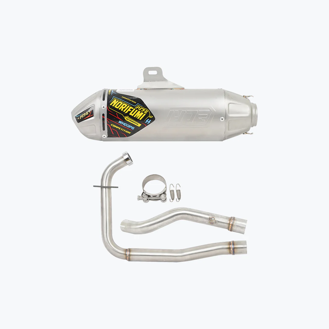 Norifumi Whoops Kompetisi Exhaust with DB Killer for Hero Xpulse 210 stainless steel slip-on