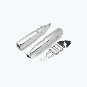 Red Rooster Performance Classic 650 Atlas Polish Stainless Steel Exhaust for Royal Enfield Classic 650