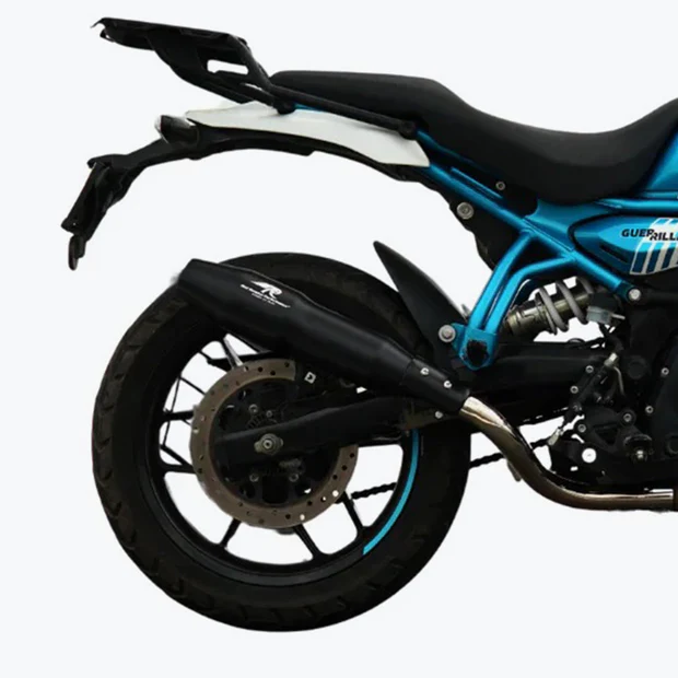 Red Rooster Performance Orion Exhaust fitted on Guerrilla 450 motorcycleRed Rooster Performance Orion Exhaust fitted on Guerrilla 450 motorcycle