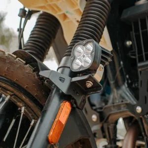 JB Racing Xpulse 210 LUX Fog Light Mount Black mild steel auxiliary light bracket