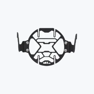 JB Racing X Pulse 210 Halox mild steel black headlight grill installed on motorcycle