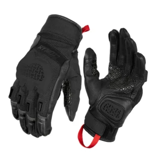 Rynox Gravel Dualsport Gloves All Black adventure riding gloves for road and off-road use