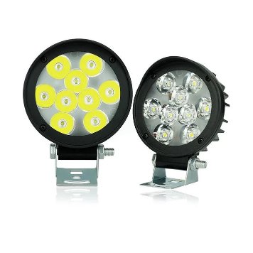 HJG New 9 LED Cap Fog Light 54W 12000 Lumens Ultra Bright LED Fog Light for Cars and Bikes