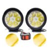 HJG 6 LED Yellow Fog Lights waterproof auxiliary lights for bike and car