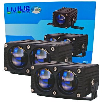 HJG Waymaker Pro Blaze 2 Lens 160W LED Fog Light with Laser Spot and Red DRL