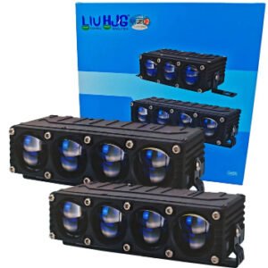 HJG Waymaker Pro Blaze 3 Lens 240W LED Fog Lights with Laser Spot and Red DRL