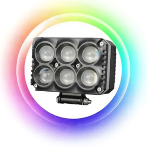 HJG M Series RGB DRL 6x6 Projector Fog Light 30W for Cars and Bikes