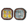 HJG LIU 4x4 projector fog lights with red DRL for cars and bikes