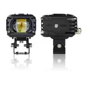 HJG M1 LED Projector Foglight 120W with Red DRL and tricolor lighting for cars and bikes