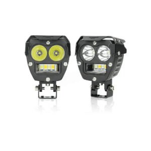 HJG Robotic 2 LED 140W Fog Light White Yellow Ultra Wide Beam for Cars and Motorcycles