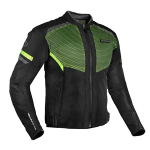 Rynox Helium GT 3 Jacket Black Hi-Viz Green lightweight ventilated riding jacket
