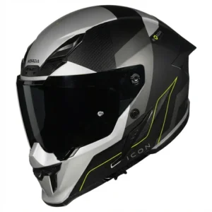 Korda Icon Nyx Matt Grey Full Face Helmet with Dual Visor and ECE 22.06 Certification