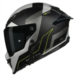 Korda Icon Nyx Matt Grey Full Face Helmet with Dual Visor and ECE 22.06 Certification