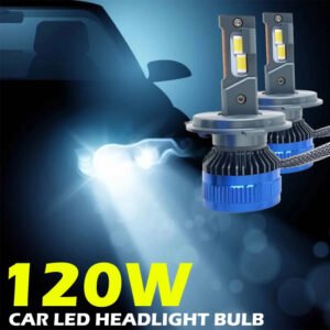 LIU HJG 120W 9005 HB3 LED headlight bulbs white 6500K for bike and car