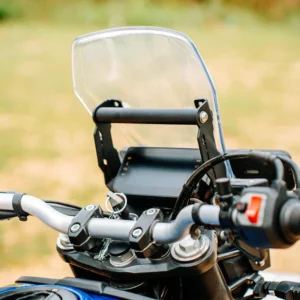 JB Racing Stealth GPS Mount installed on Hero Xpulse 210 with matte black powder-coated finish