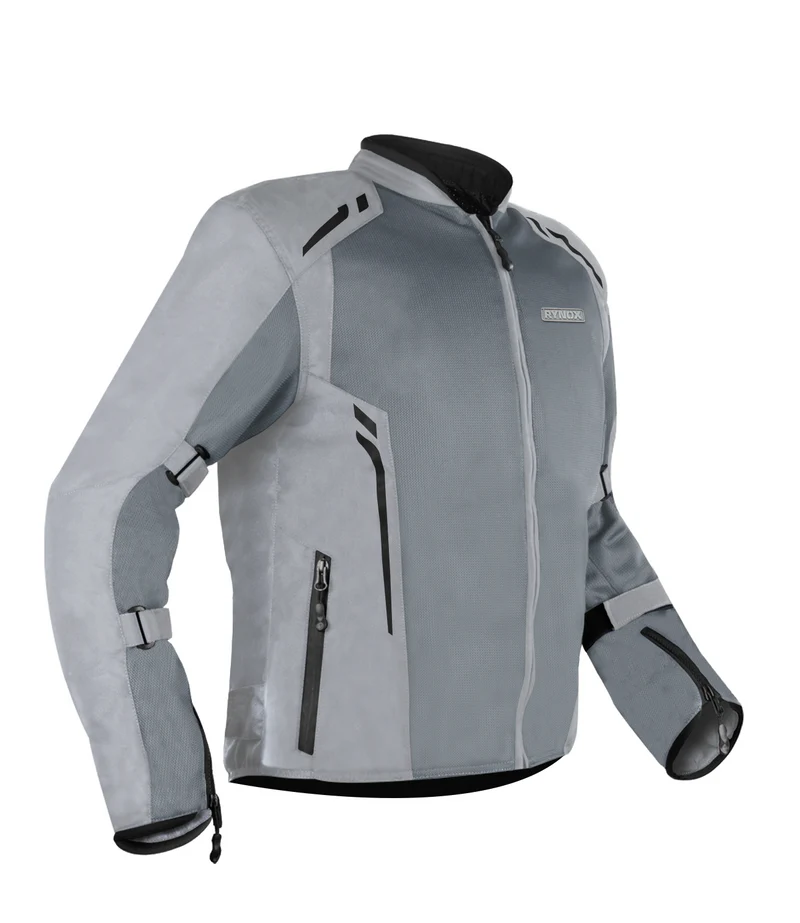Rynox Cypher GT Jacket Light Grey minimalist urban riding jacket with CE protection