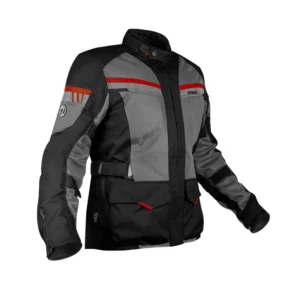 Rynox Stealth Air Pro Jacket Black Grey Red ventilated ADV touring riding jacket