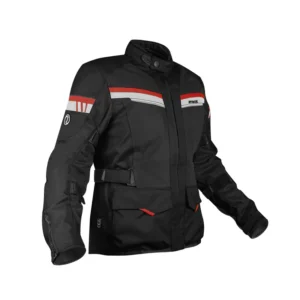 Rynox Stealth Air Pro Jacket Black Red mesh ADV touring riding jacket with CE protectors