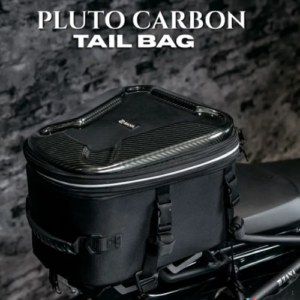 ZANA Pluto Carbon Hardshell Expandable Tail Bag 16L to 20L Motorcycle Luggage