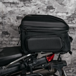 ZANA Universal Weekender Tail Bag 32L expandable motorcycle luggage bag mounted on rear seat