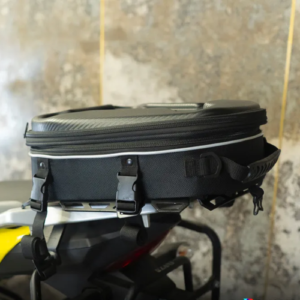 ZANA Pluto 25L Tail Bag Tank Bag mounted on BMW G 310 GS motorcycle