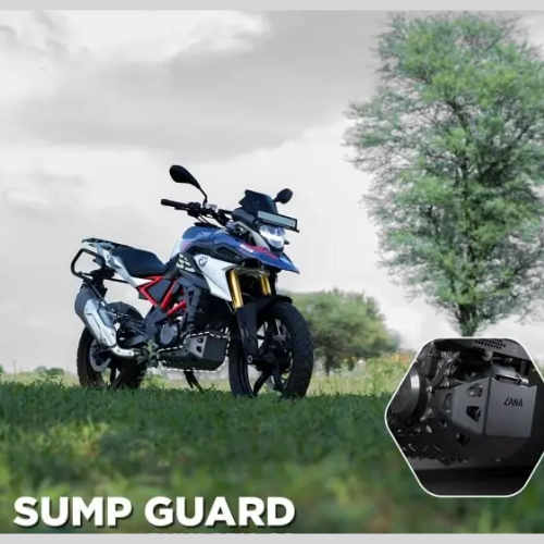 ZANA Aluminium Heavy Duty Black Sump Guard for BMW G310 GS Engine Protection