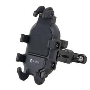 ZANA Universal Mobile Holder Without Charger installed on motorcycle handlebar