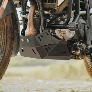 JB Racing X Pulse 210 Guardian Black Bash Plate installed on Hero Xpulse 210