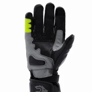 Roaring Toyz 33 Knight Full Gauntlet Leather Riding Gloves with TPU Protection