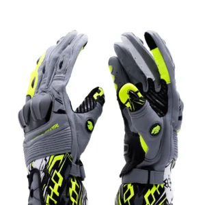 Roaring Toyz 33 Valcun Full Gauntlet Leather Riding Gloves with TPU Protection