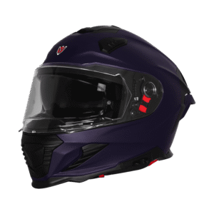 IGNYTE IGN-16 ISS DOT Solid Matt Deep Blue full face helmet with sun visor and Pinlock lens