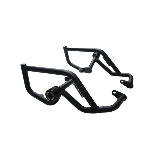 Motocare 2 Slider Crash Guard installed on Speed T4 bike for protection