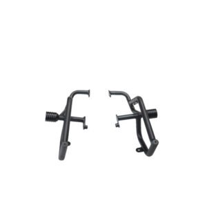 Motocare 2 Slider Crash Guard installed on Scrambler 400X motorcycle for engine and frame protection