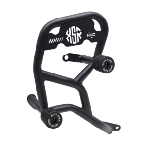 MotoCare 4 Slider Crash Guard installed on Yamaha XSR 155 for bike protection