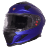 IGNYTE IGN-16 ISS DOT Solid Glossy Y Blue full face helmet with sun visor and DOT ISI certification