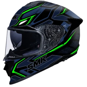SMK Titan The Panther GL258 full face helmet with sporty design and Pinlock visor