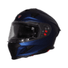 IGNYTE IGN-16 ISS DOT Solid Glossy Armada Blue Full Face Helmet with Sun Visor