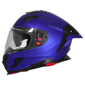 IGNYTE IGN-16 ISS DOT ISI Solid Matt Yellow Blue Full Face Helmet side profile view
