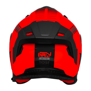 IGNYTE IGN-16 ISS DOT Quantumm Glossy Fluo Red Full Face Helmet with Sun Visor
